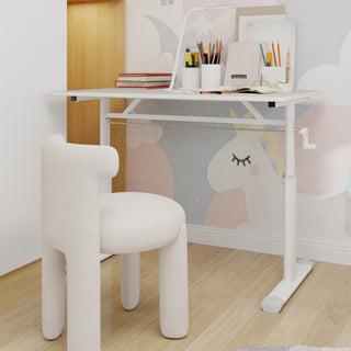 AIhouse Height Adjustable Study Desk 60x100cm White