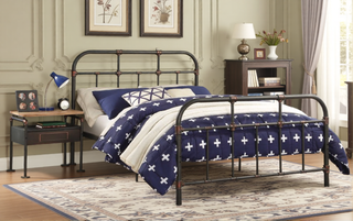 AIHouse Sandy Gray Finish Full Bed