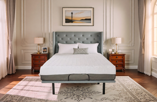 AIHouse 8" Gel Memory Foam Mattress Twin XL in White/Dark Gray