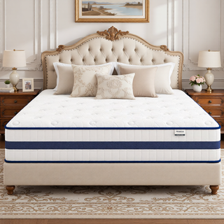 AIHouse 12 Inch Twin Size Hybrid Mattress in a Box with Cooling Memory Foam & Pocket Coils for Pressure Relief & Motion Isolation