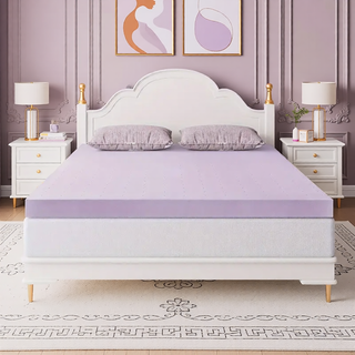 AIHouse 3 Inch Premium Firm Memory Foam Mattress Topper, Cooling & Gel-infused with Ventilated Design