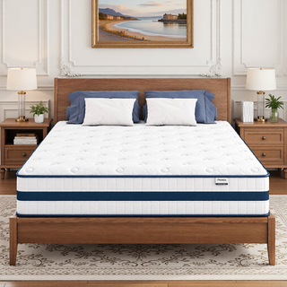 AIHouse 12 Inch Twin Size Hybrid Mattress in a Box with Cooling Memory Foam & Pocket Coils for Pressure Relief & Motion Isolation