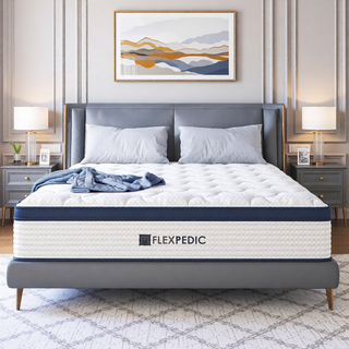 AIHouse 10" King Memory Foam Hybrid Mattress, Medium-Firm Cooling with Space Cotton, Motion Isolation & Pressure Relief, USA Made