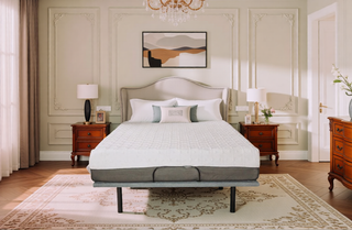 AIHouse 8" Gel Memory Foam Mattress Twin XL in White/Dark Gray